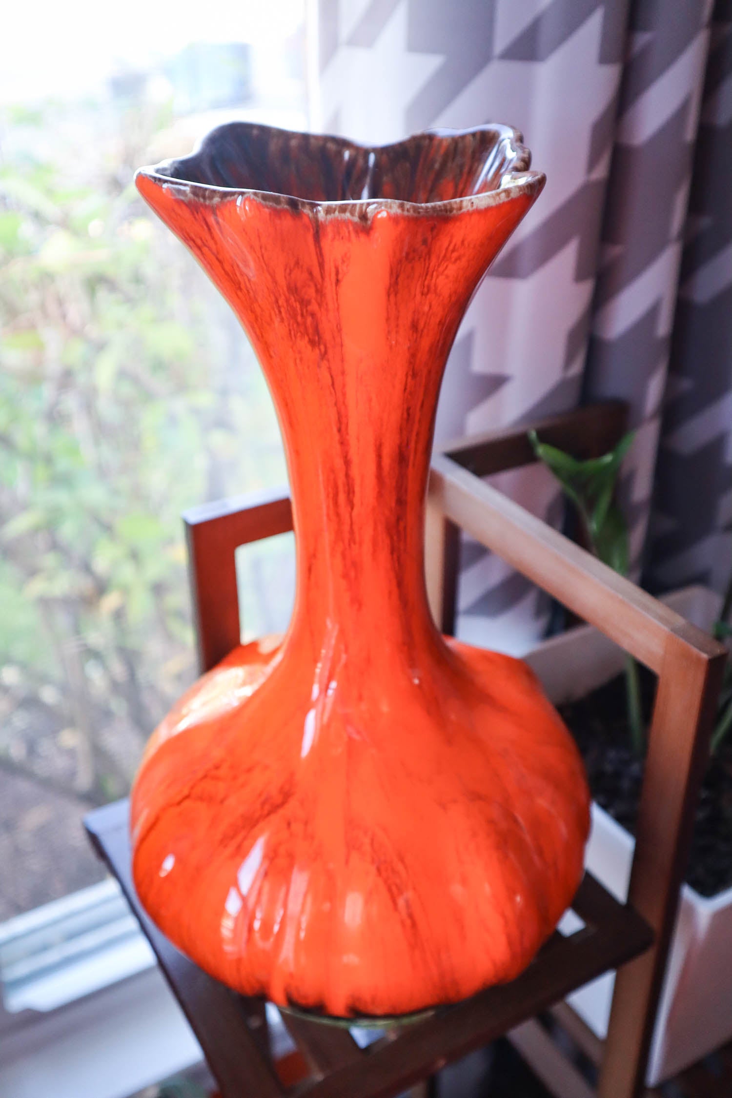 Orange Juice Vase Vintage Inspired Ceramic Vase unique Home 
