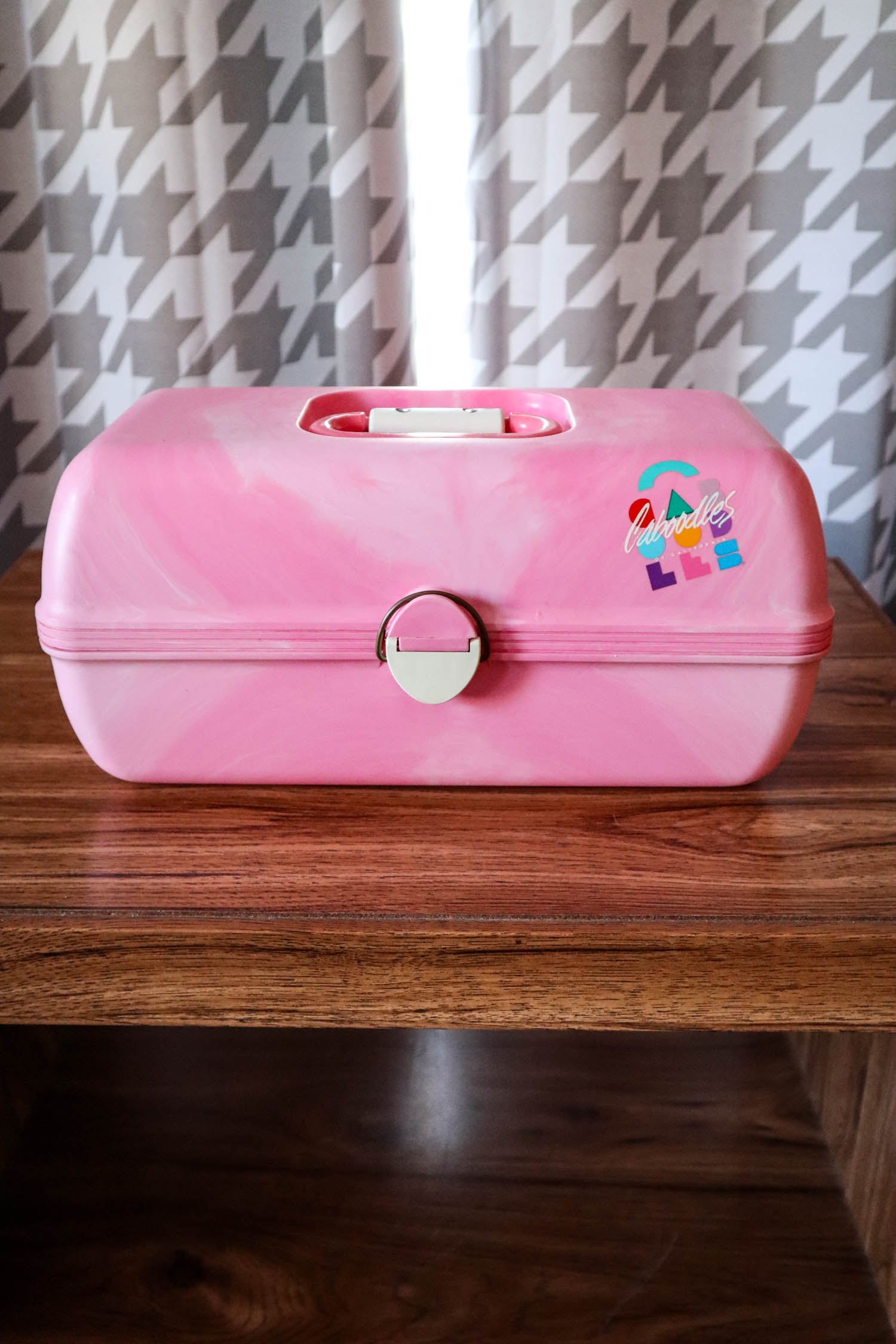 Vintage 80s 90s Pink Caboodle Velvet purchases Lined Case