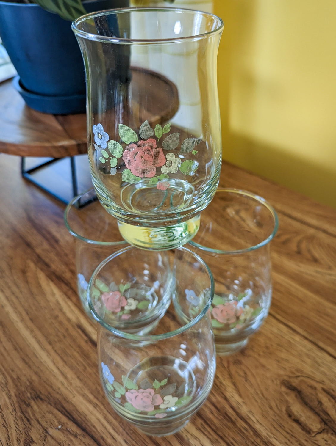 Pfaltzgraff tea rose glasses hotsell