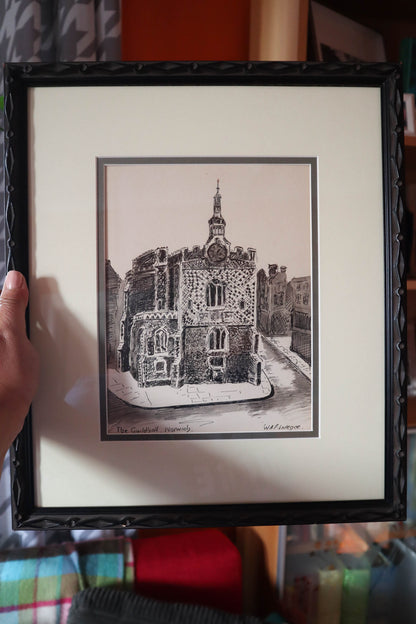 Medieval City Hall Drawing