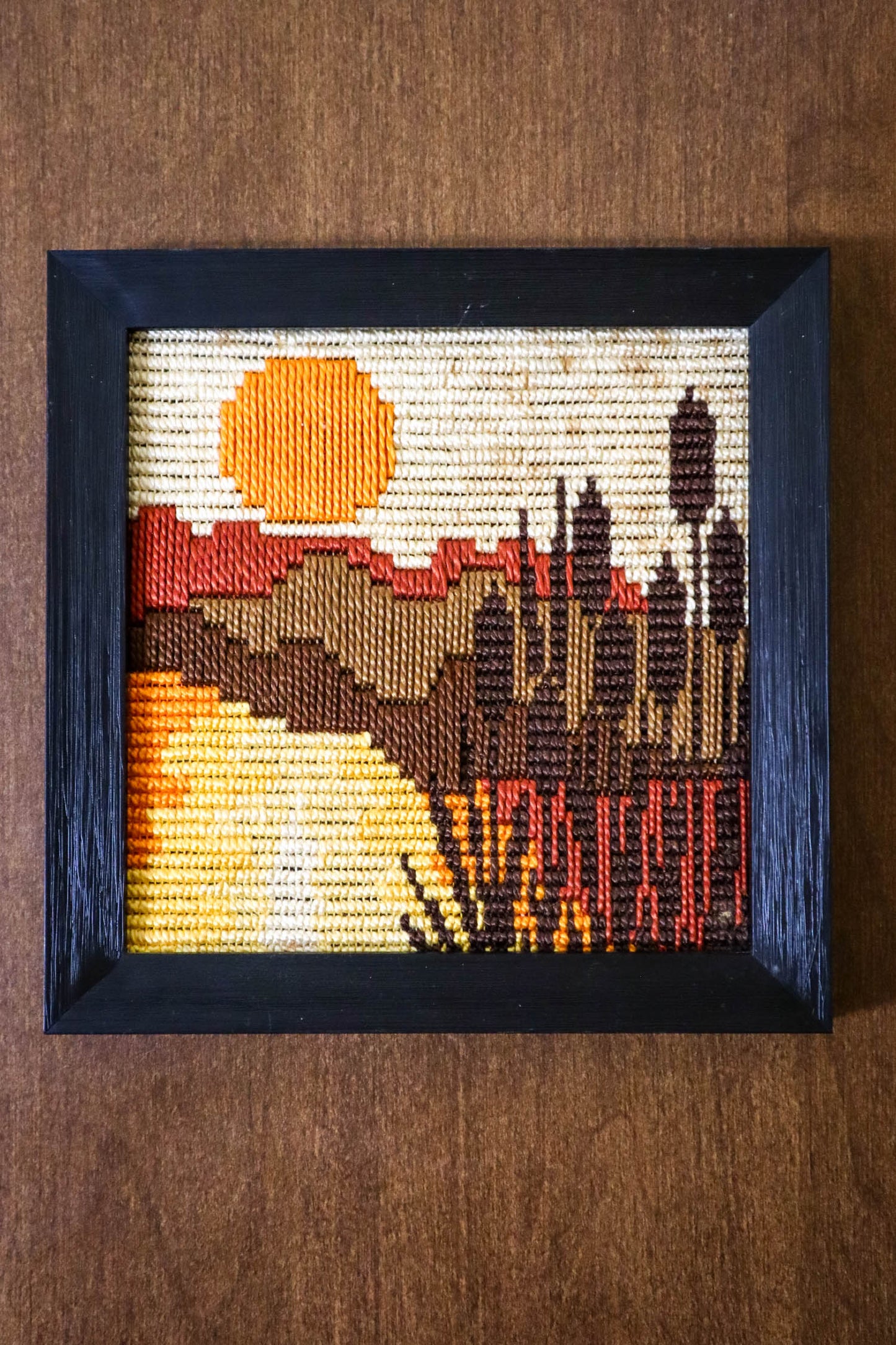 Wild Sunset Needlepoint Embroidery