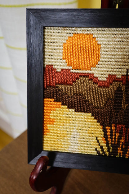 Wild Sunset Needlepoint Embroidery