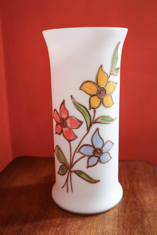 Flowering Frosted Glass Lamp