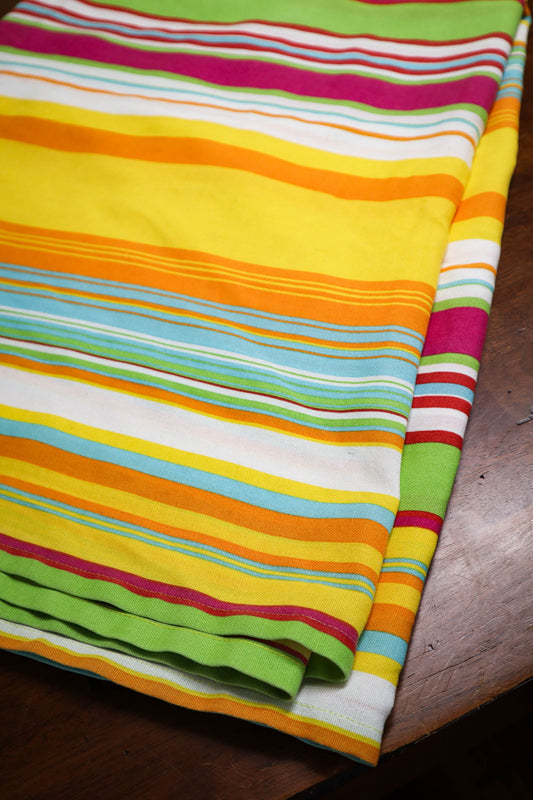 Bright Summer Stripes Tablecloth