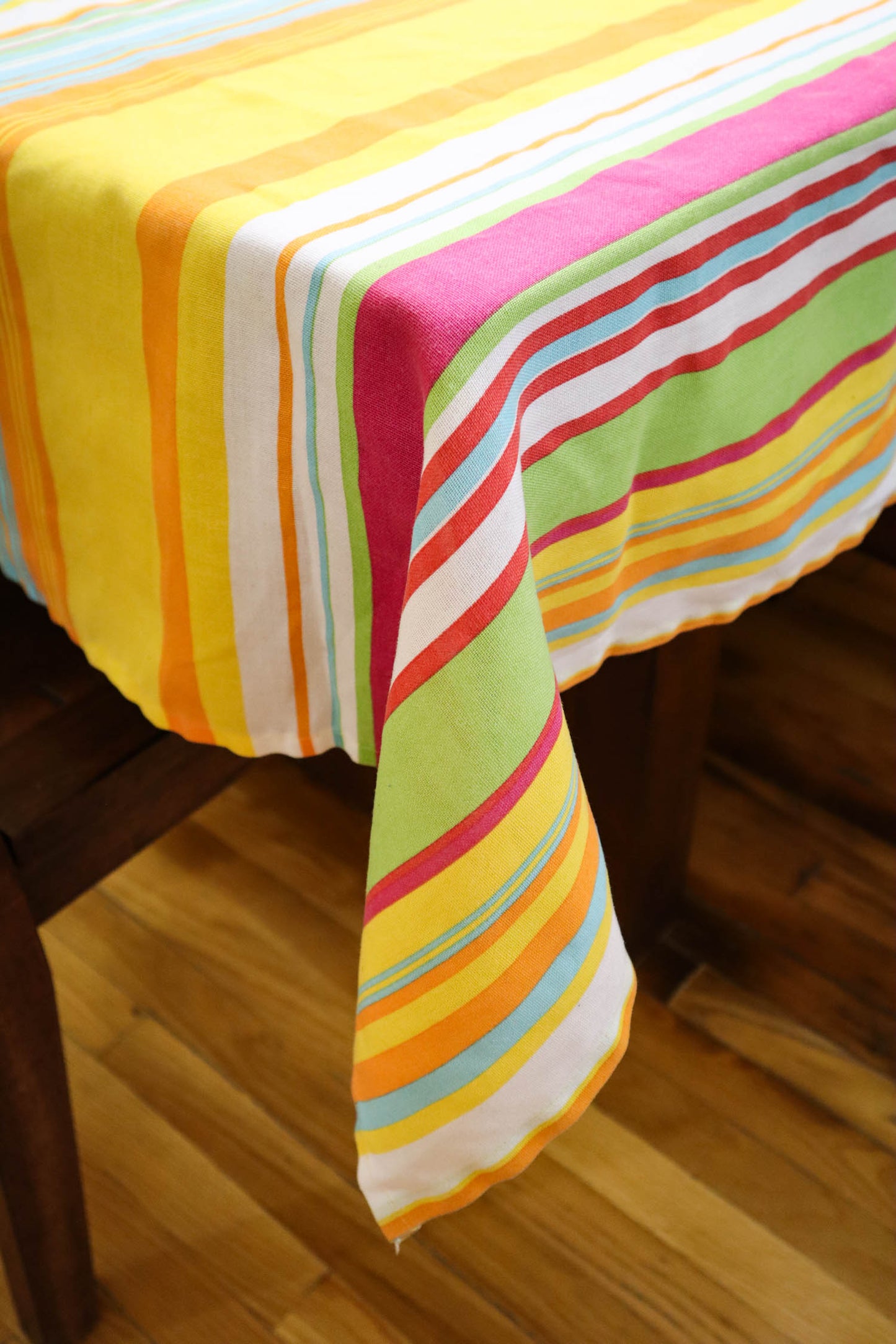 Bright Summer Stripes Tablecloth