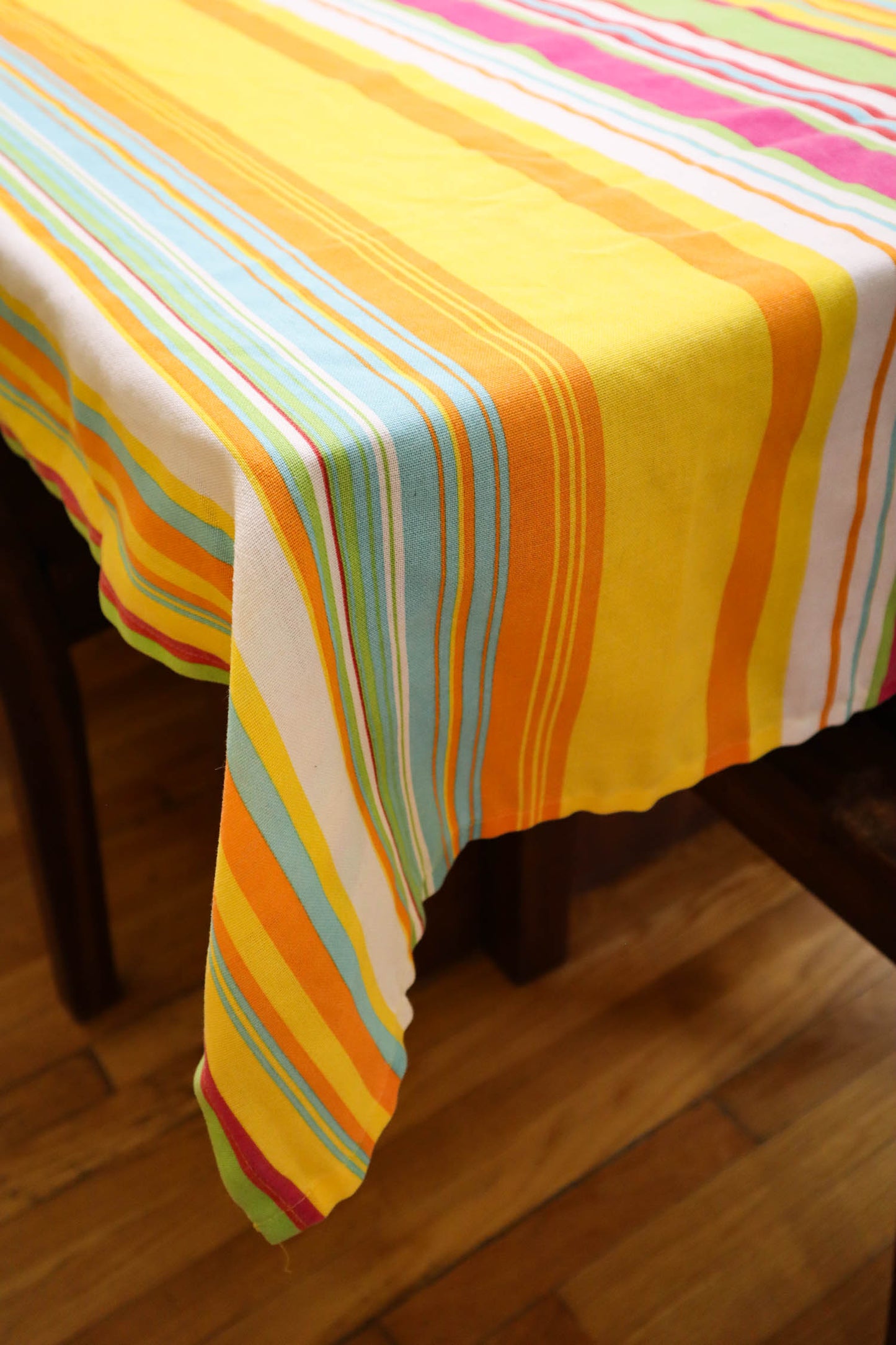 Bright Summer Stripes Tablecloth