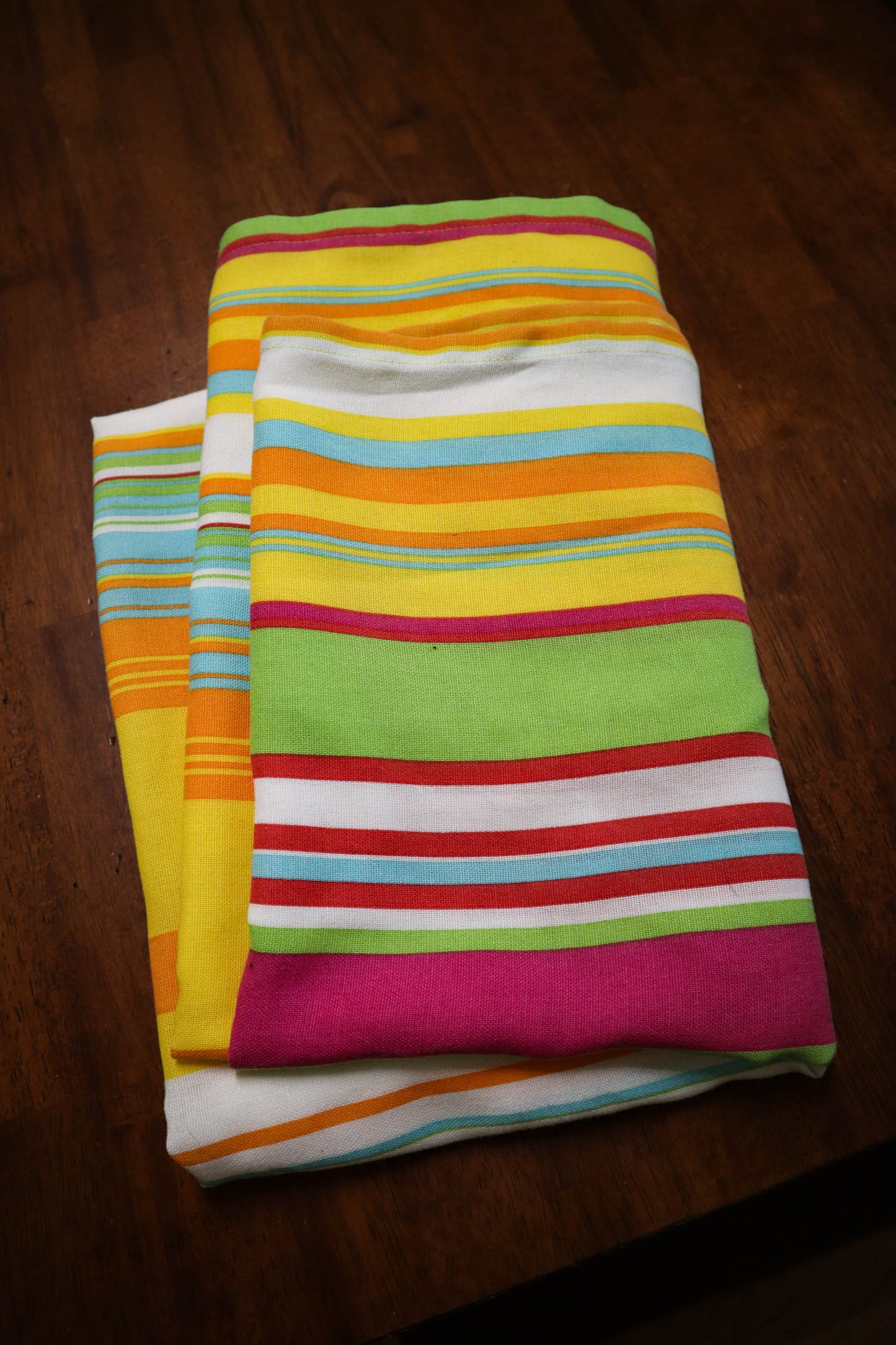 Bright Summer Stripes Tablecloth