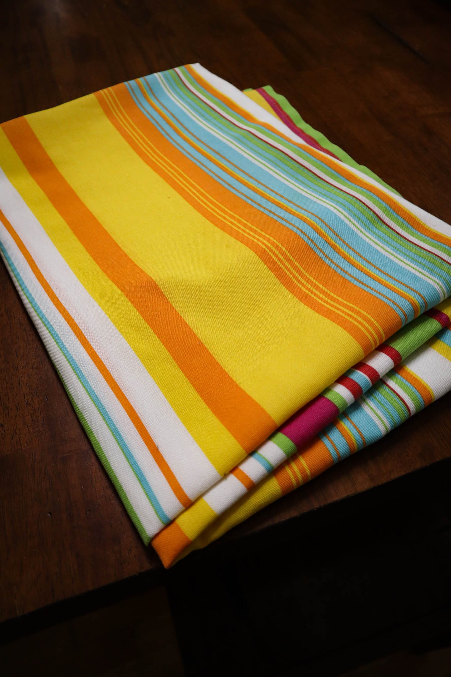 Bright Summer Stripes Tablecloth