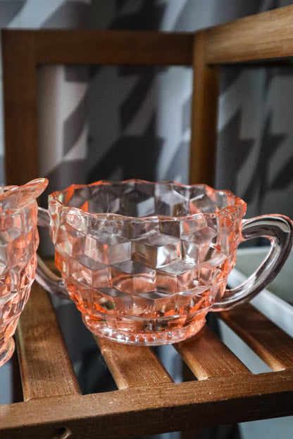 Pink Diamonds Sugar & Creamer Set