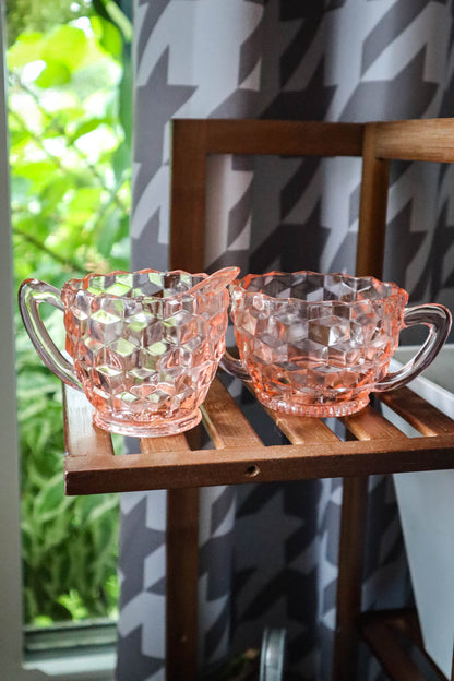 Pink Diamonds Sugar & Creamer Set