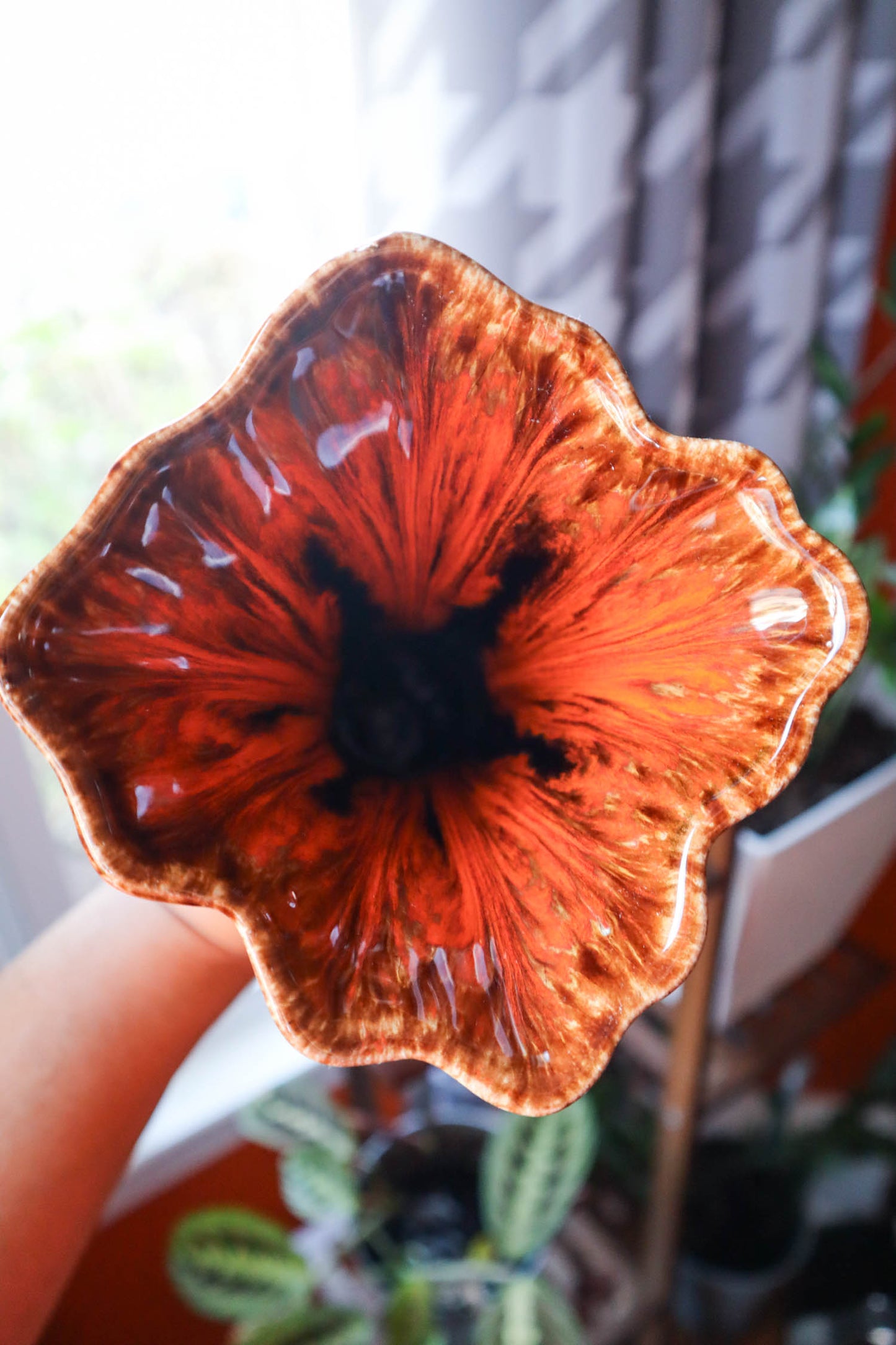 Orange Burst Vase