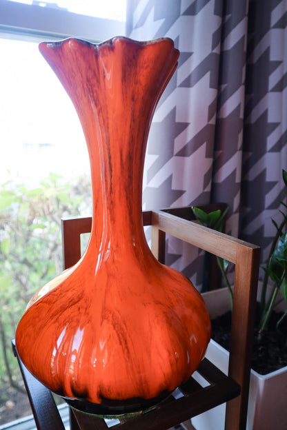 Orange Burst Vase