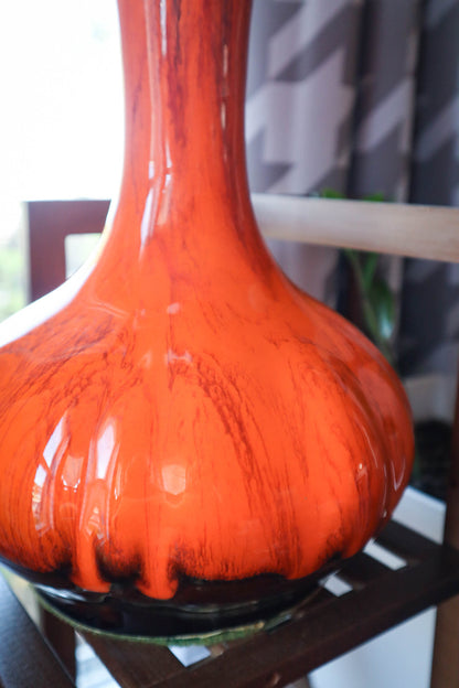 Orange Burst Vase