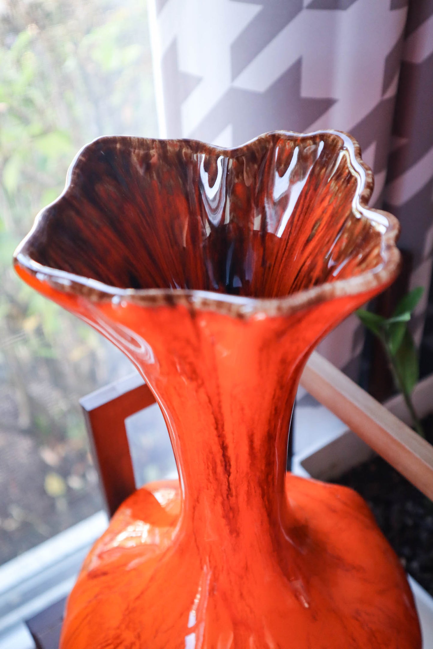 Orange Burst Vase