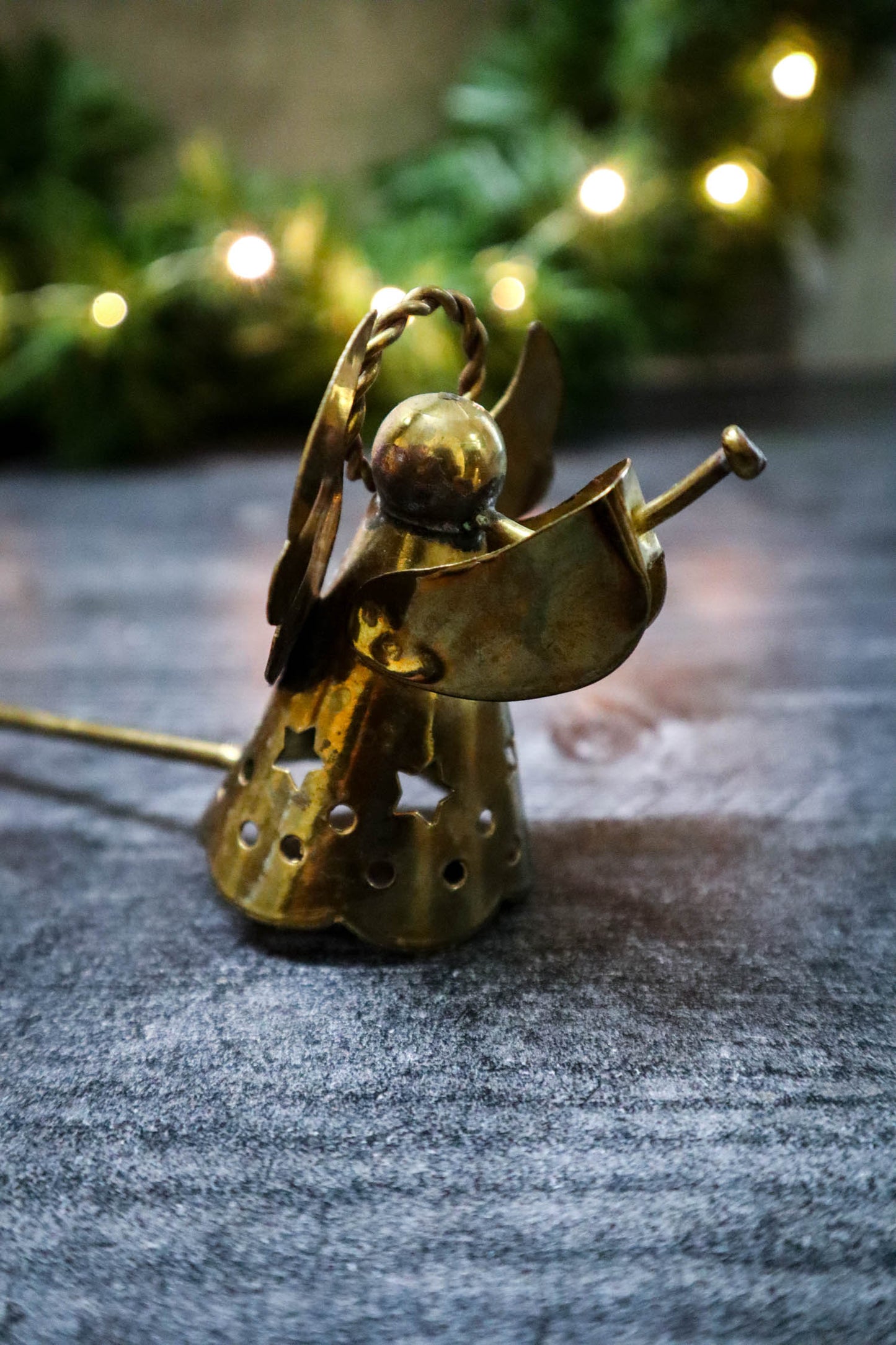 Angelic Brass Candle Snuffer