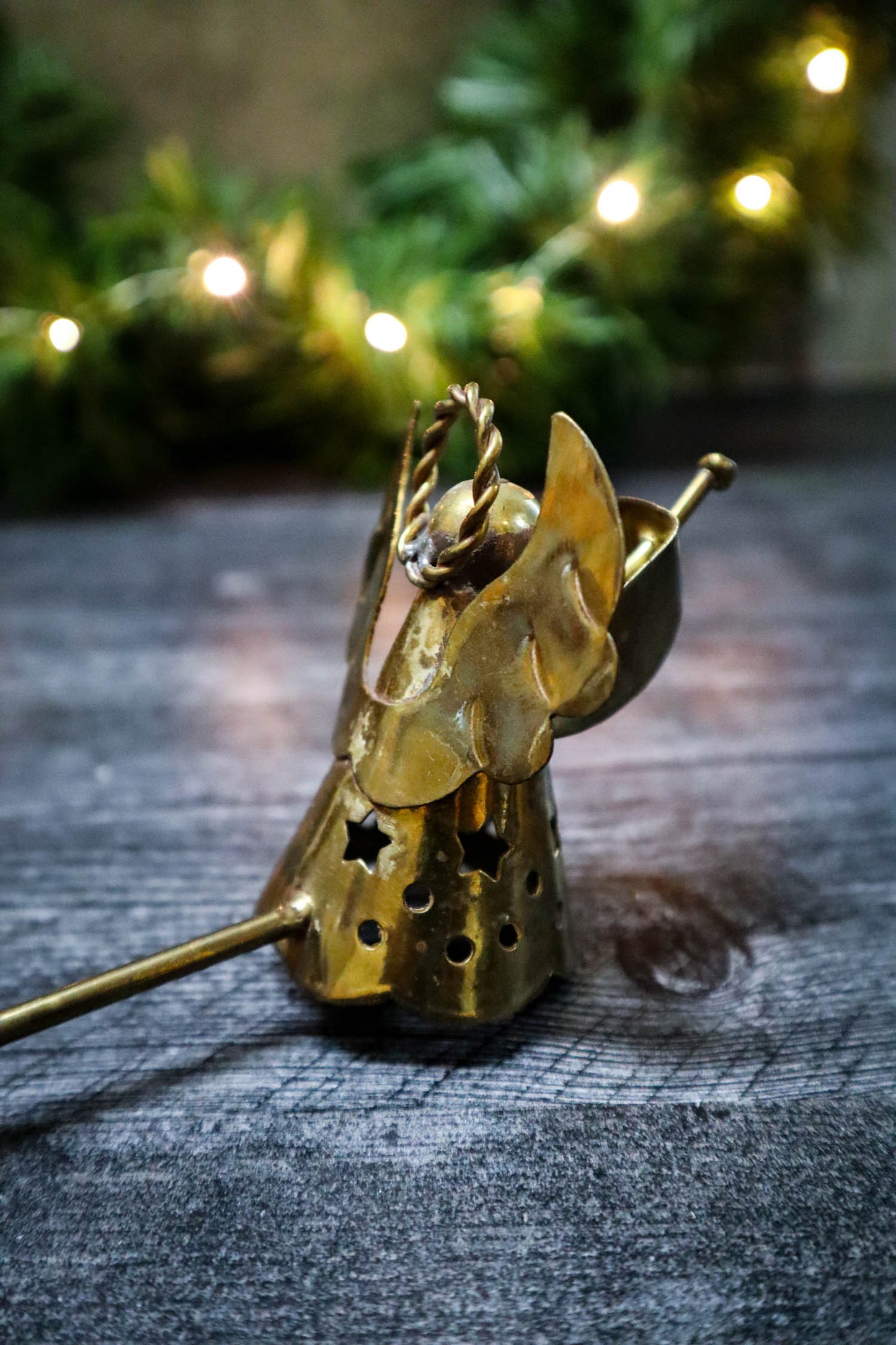 Angelic Brass Candle Snuffer