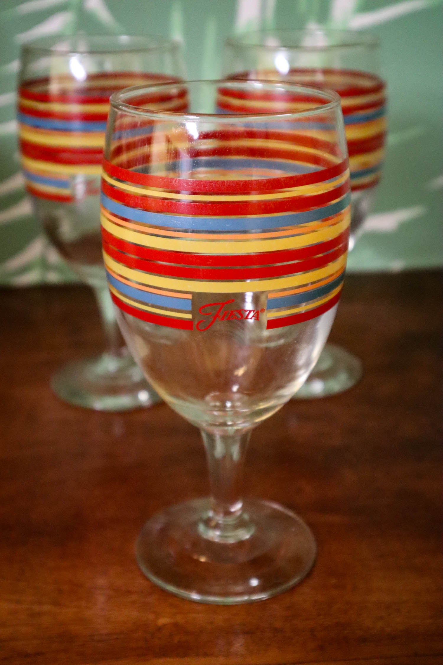 Fiesta vintage drinking orders glasses