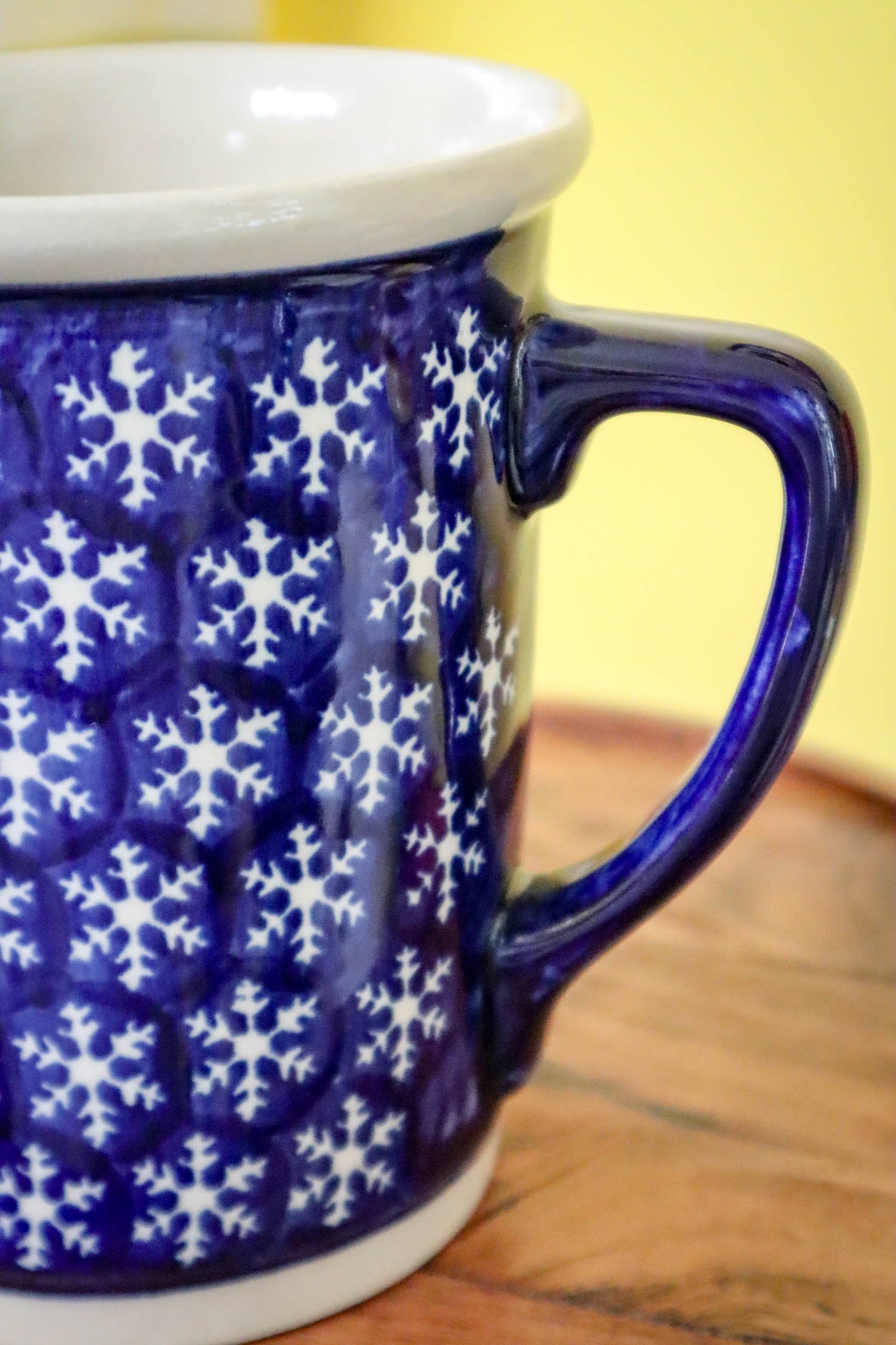 Let It Snow Polish Pottery Pitcher