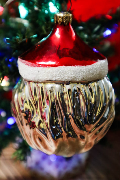Der Weihnachtsmann Blown Glass Ornament