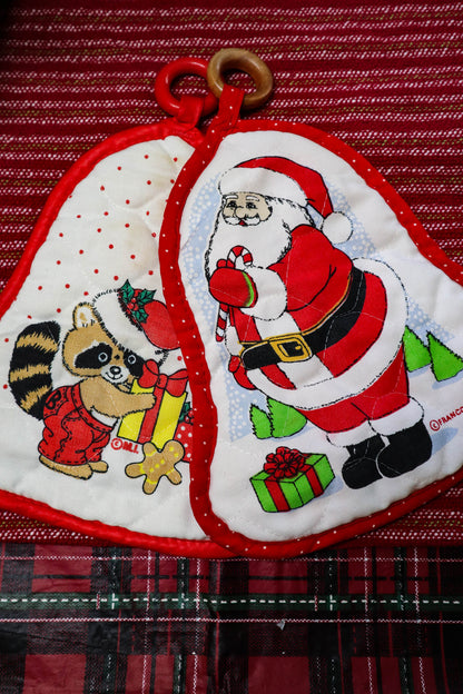 Quirky Quilted Christmas Pot Holders