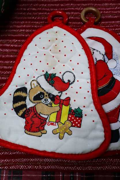 Quirky Quilted Christmas Pot Holders