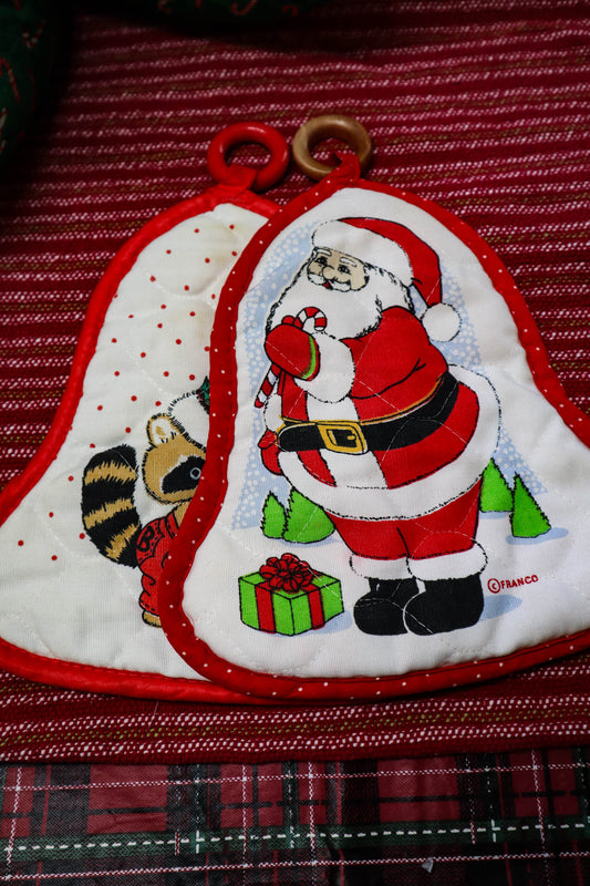 Quirky Quilted Christmas Pot Holders