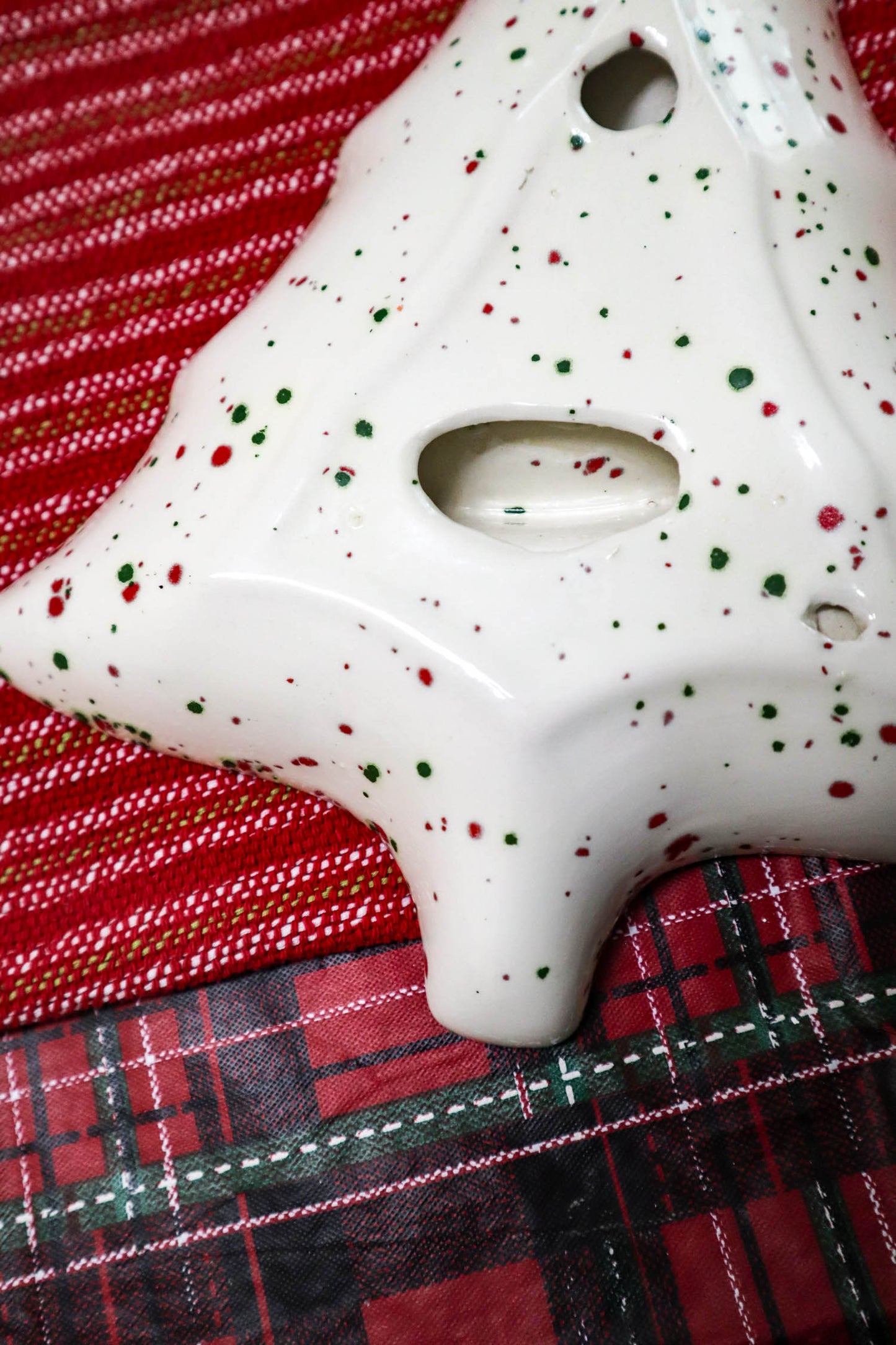 Speckled Christmas Tree Candy Dish