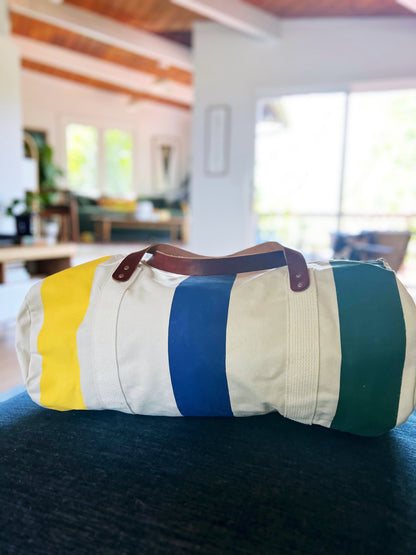 Nautical Buoy Duffel Bag - Green, Blue & Yellow