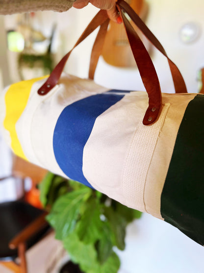 Nautical Buoy Duffel Bag - Green, Blue & Yellow