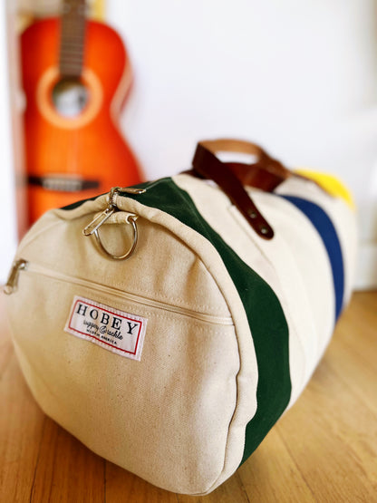 Nautical Buoy Duffel Bag - Green, Blue & Yellow