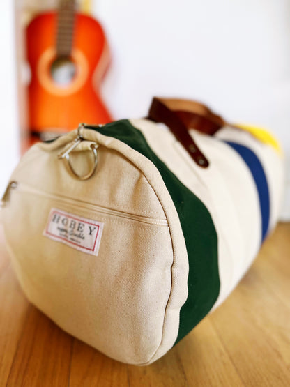 Nautical Buoy Duffel Bag - Green, Blue & Yellow