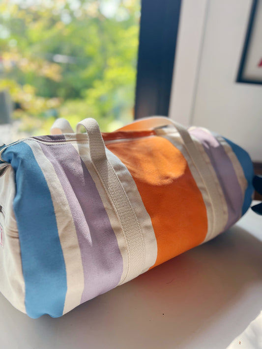 Nautical Buoy Bag - Light Blue, Lavender, Orange