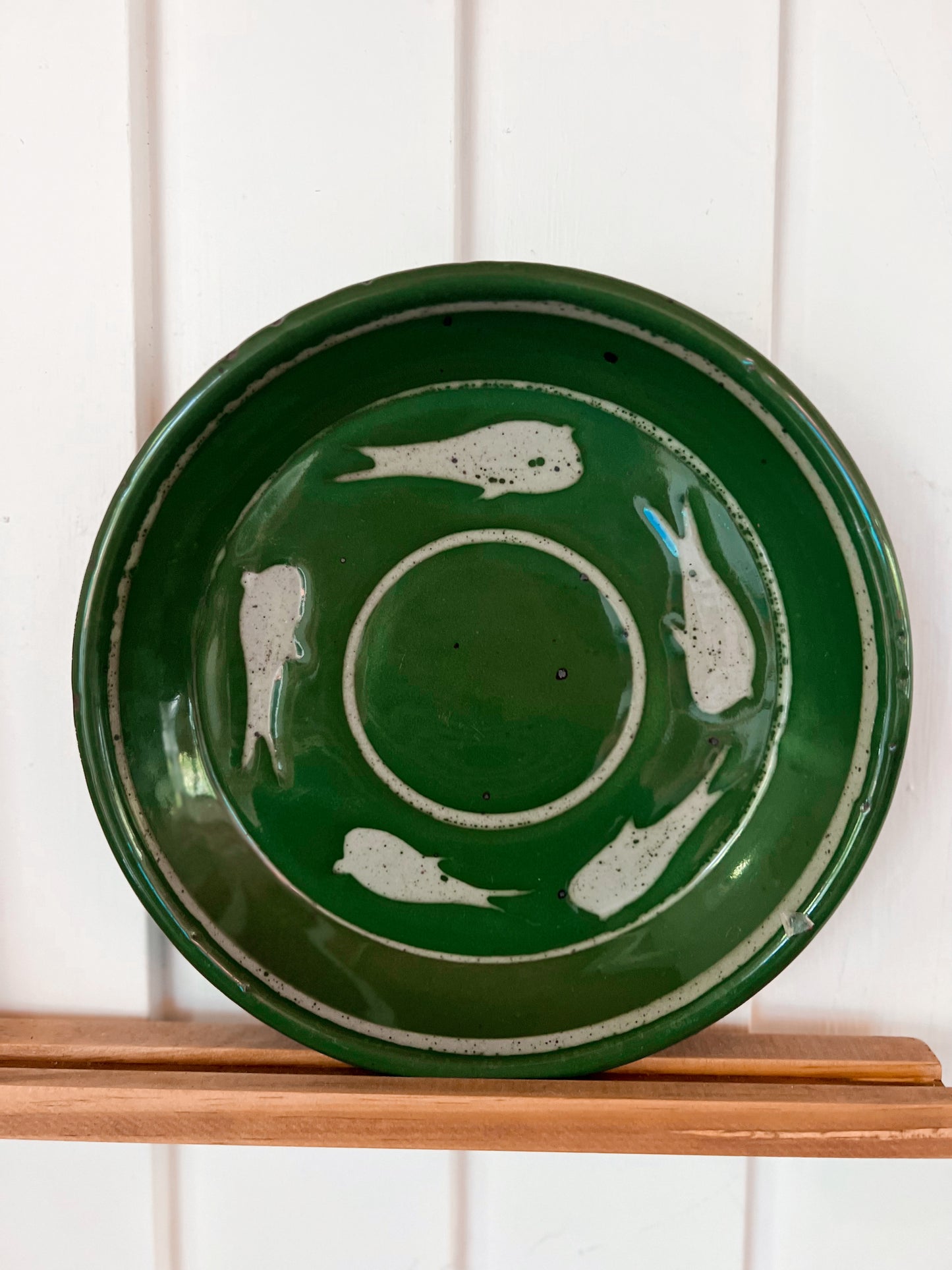 Green Whale Pie Plate