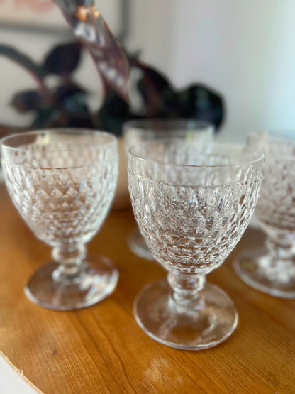 German Crystal Hobnail Glasses