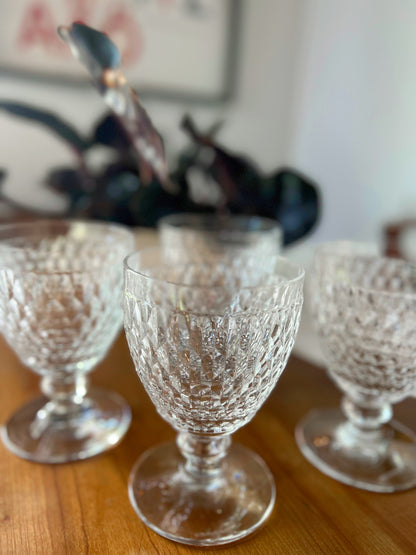 German Crystal Hobnail Glasses