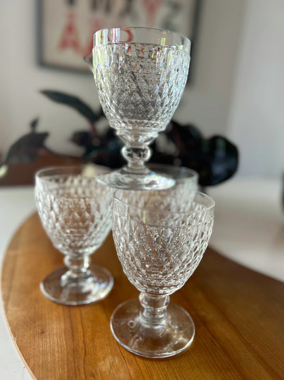 German Crystal Hobnail Glasses