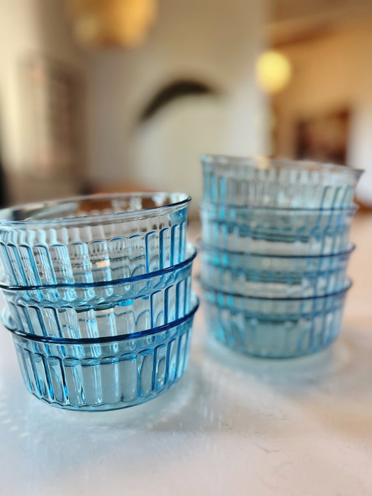 Ice Blue Glass Bowls