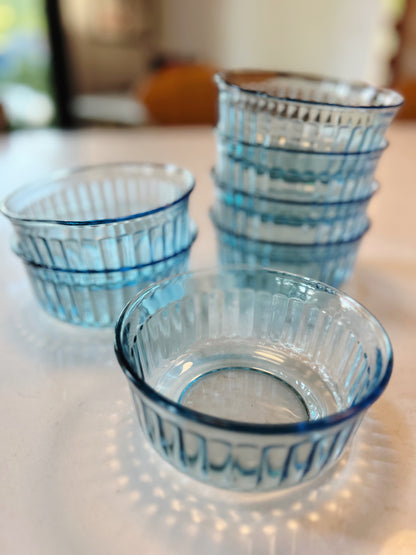 Ice Blue Glass Bowls