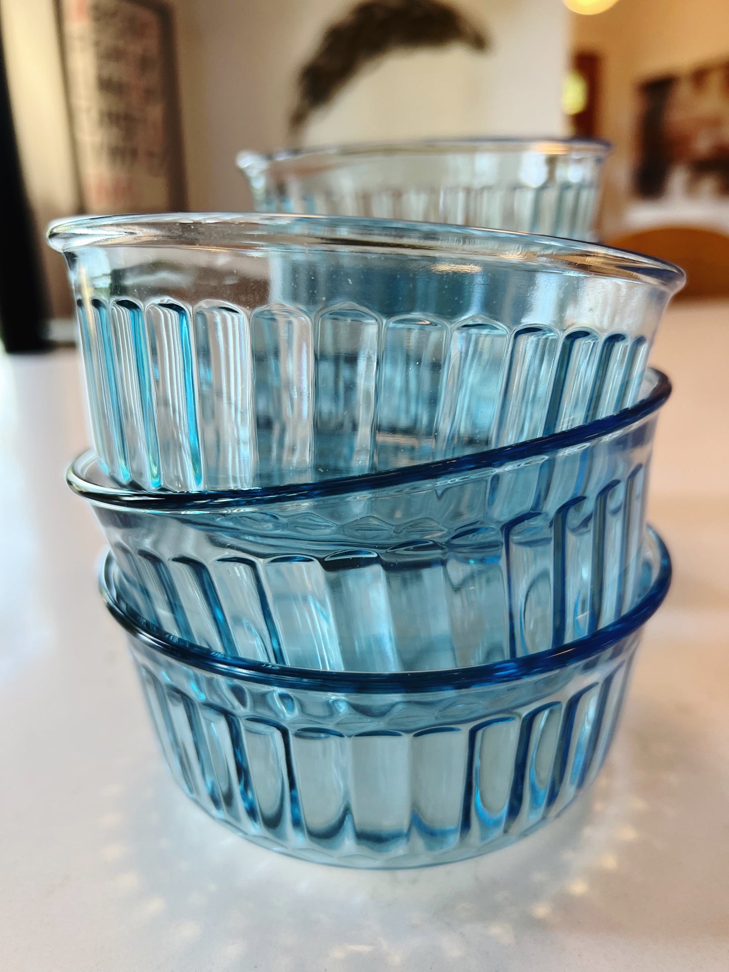 Ice Blue Glass Bowls