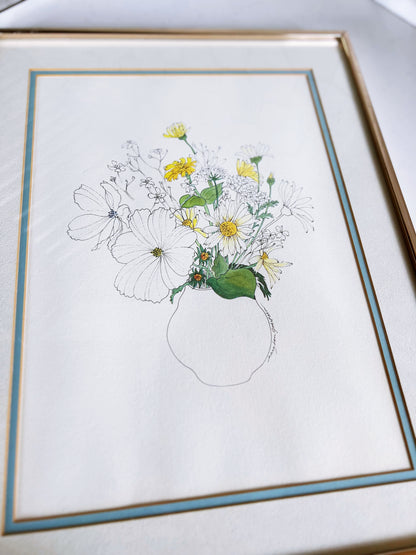 Peaceful Flower Lithographs