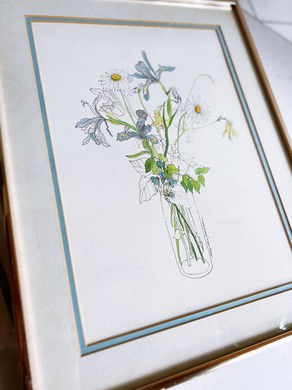 Peaceful Flower Lithographs