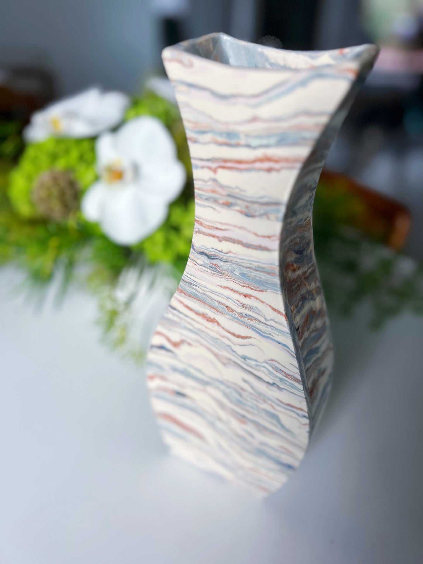 Marbled Tie Vase
