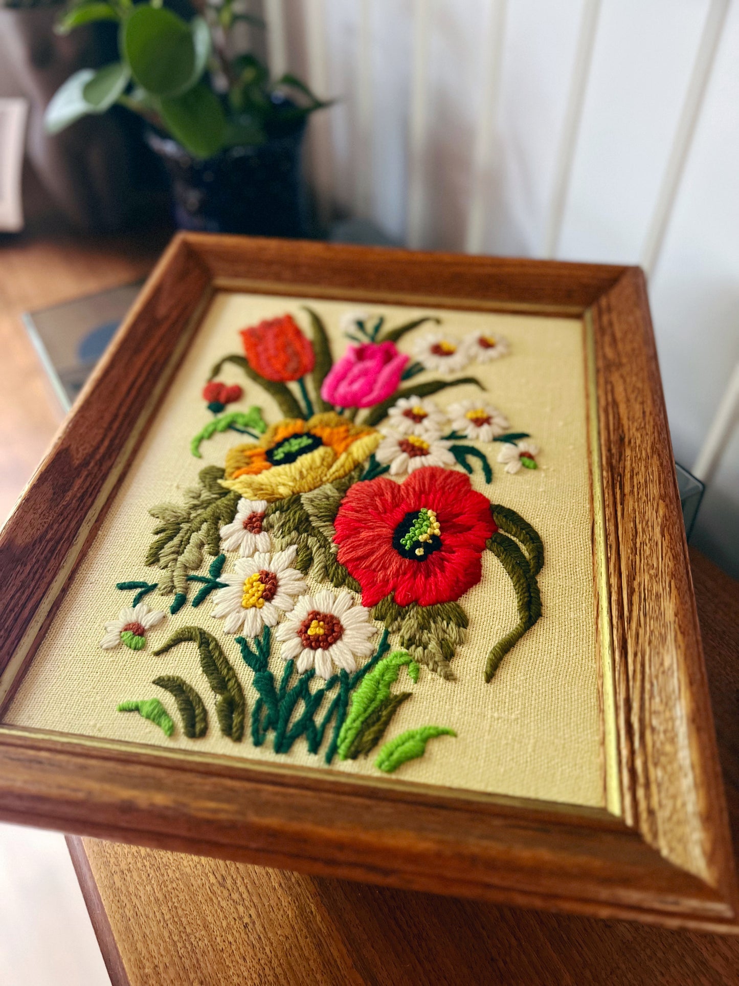 1970s Embroidered Bouquet