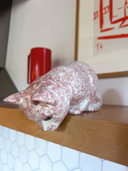Ceramic Ledge Cat