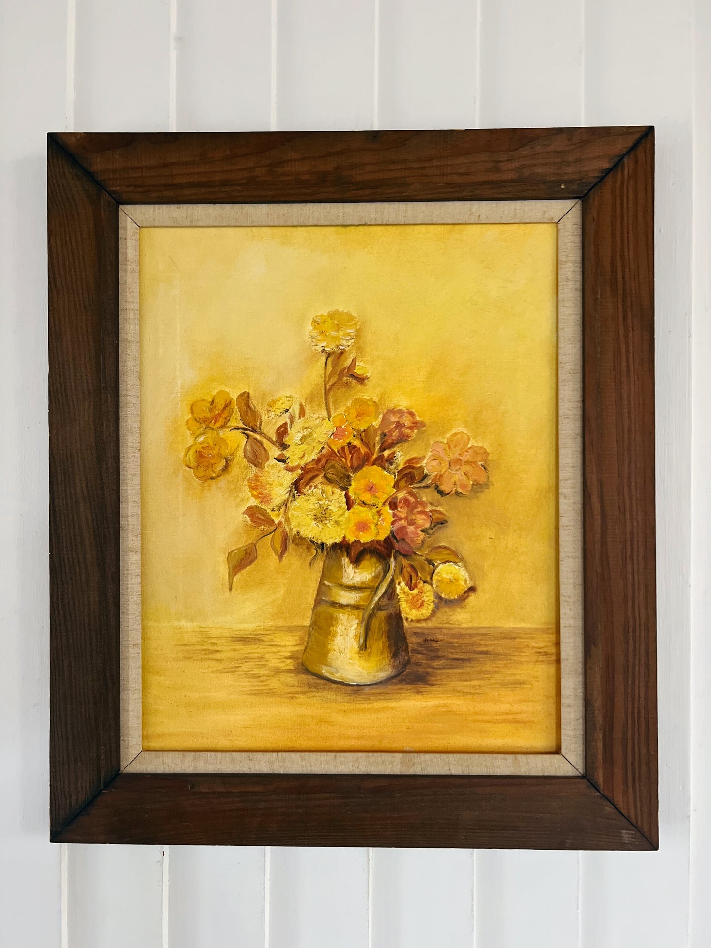 Golden Hour Floral Oil Painting