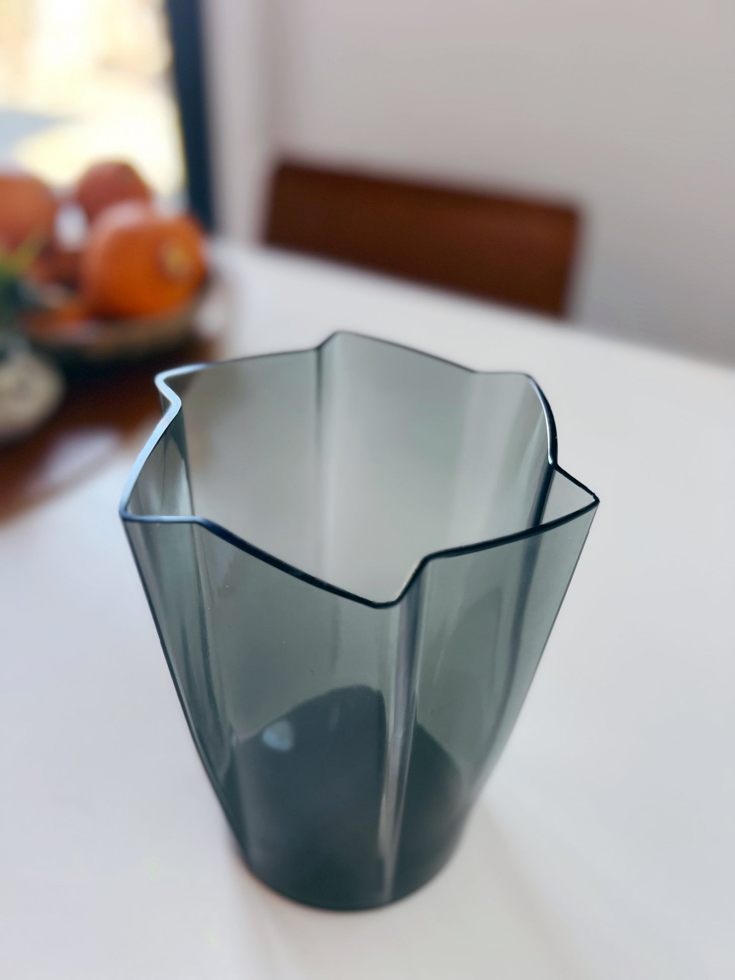 Scandinavian MCM Smoke Glass Vase