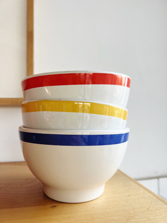 Vintage Buoy Stripe Bowls