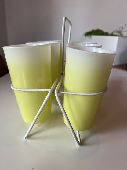 Yellow Ombre MCM Glassware Set