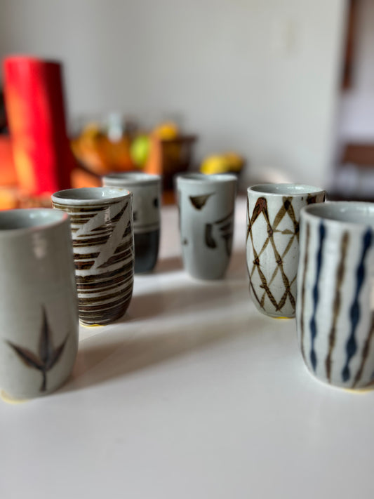 MCM Stoneware Tea or Saki Cups