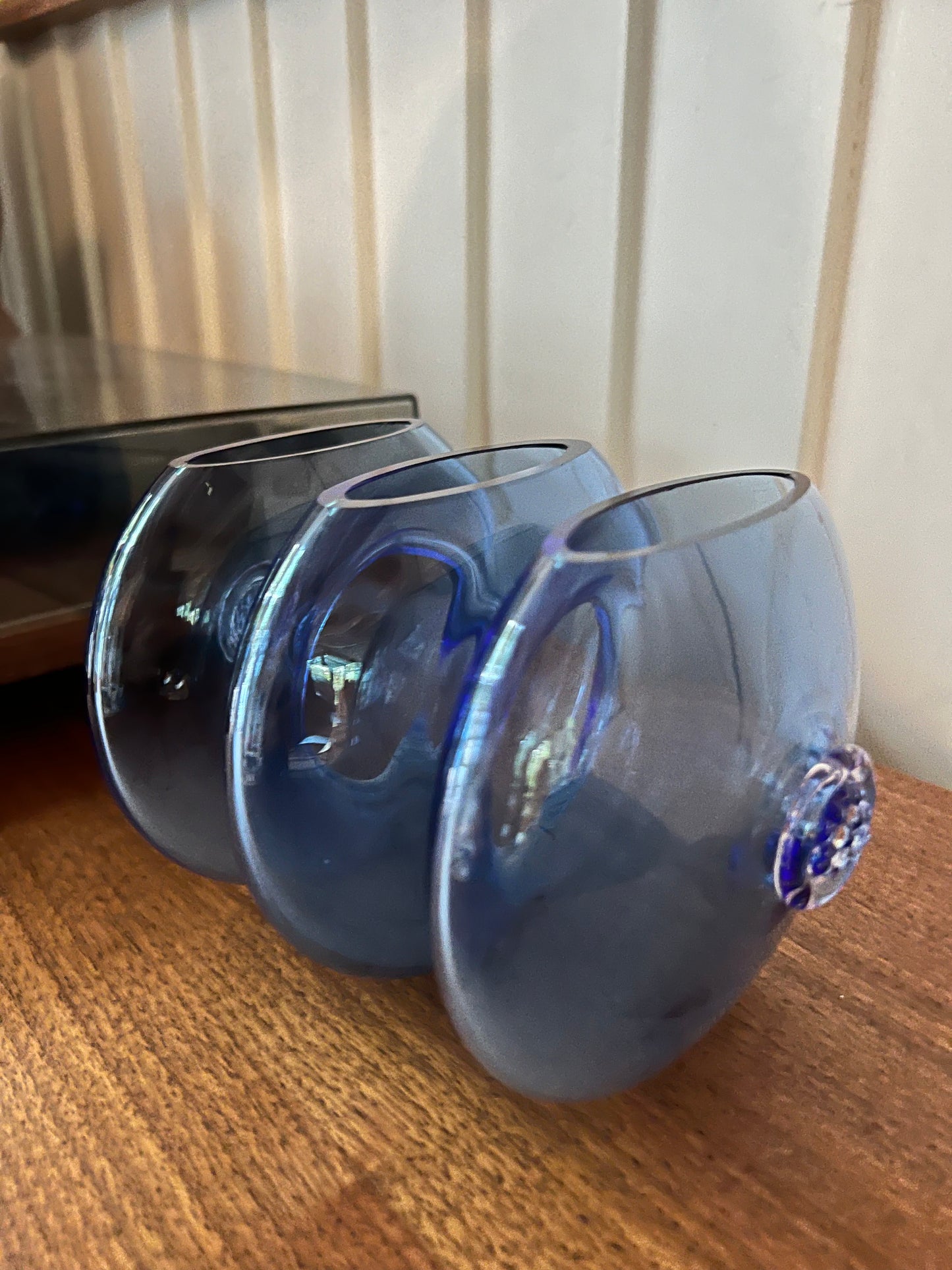 Three Vessel Blue Vase
